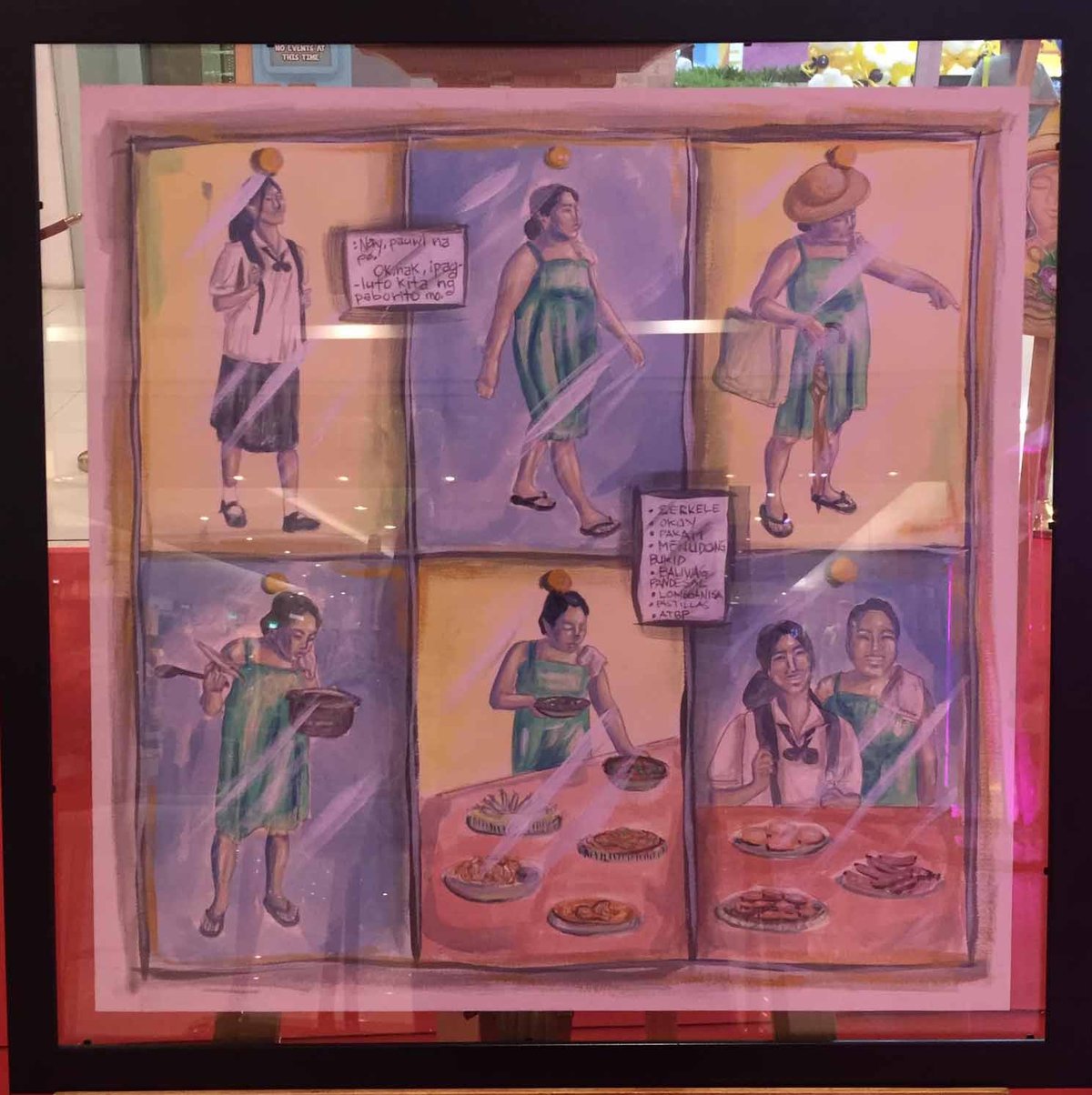 Work by on-the-spot painting winner Nathaniel Lopez.